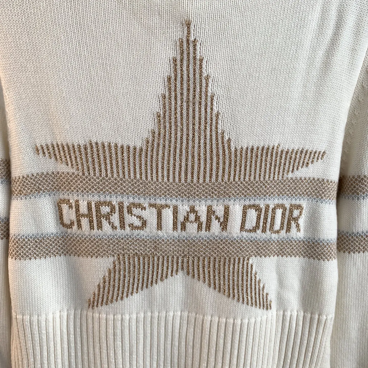 Dior Alps Star Jacquard Wool-Cashmere Sweater D26524071 — view 7