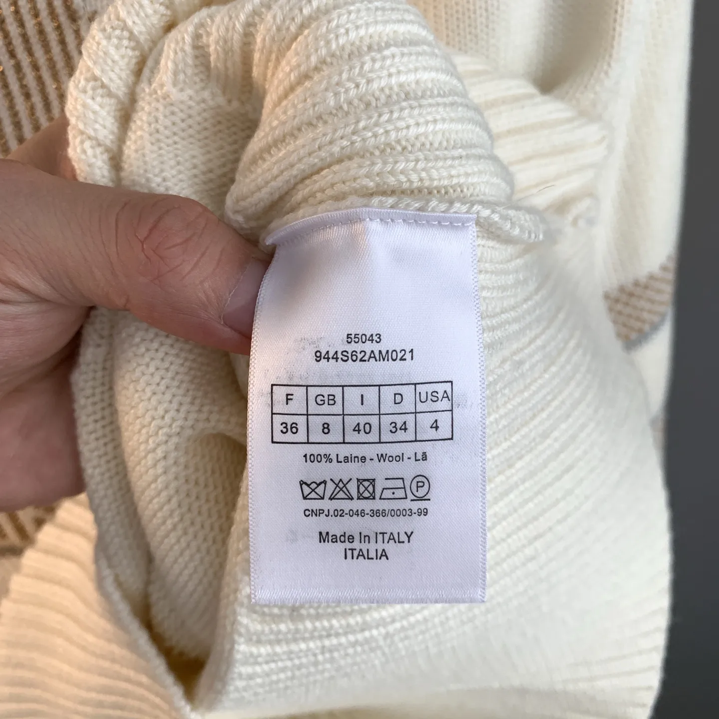 Dior Alps Star Jacquard Wool-Cashmere Sweater D26524071 — view 12