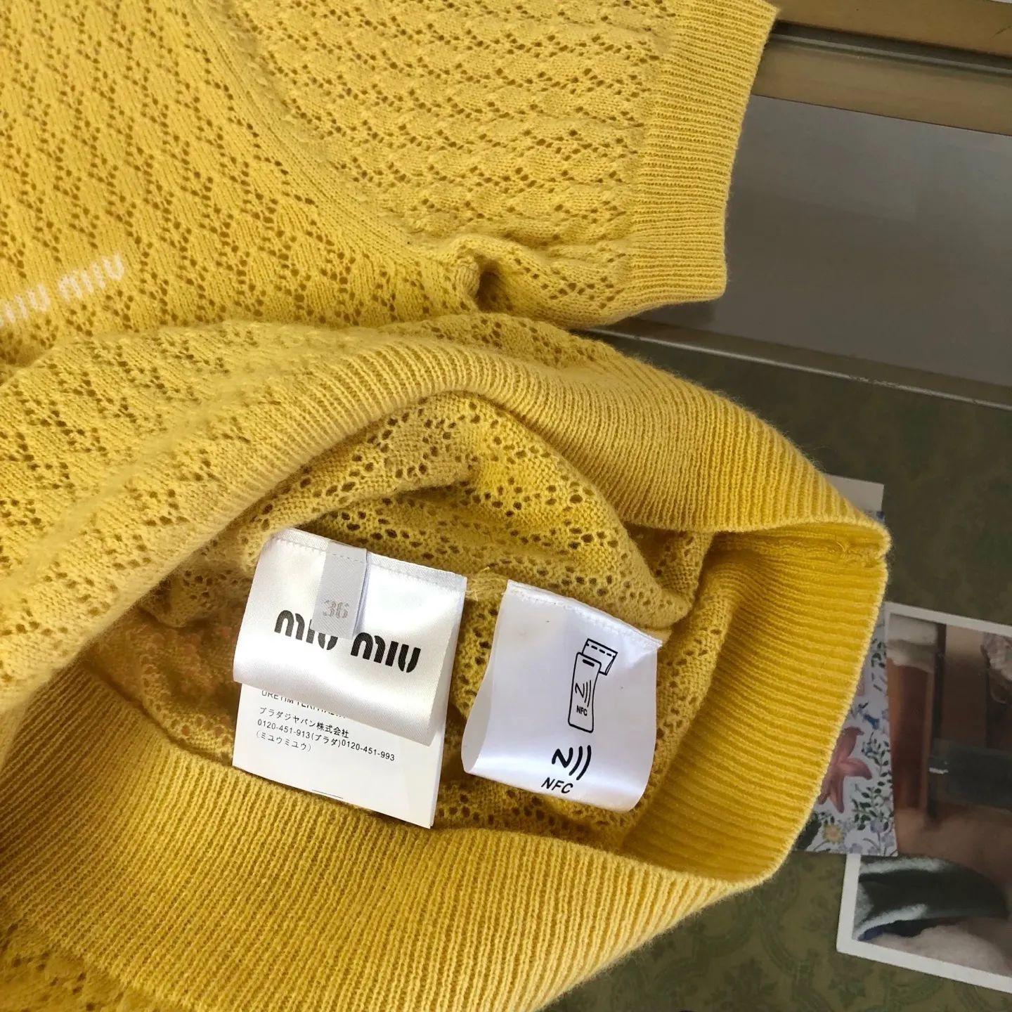 Open-Knit Cashmere and Silk Short-Sleeve Sweater D26524048 — view 9