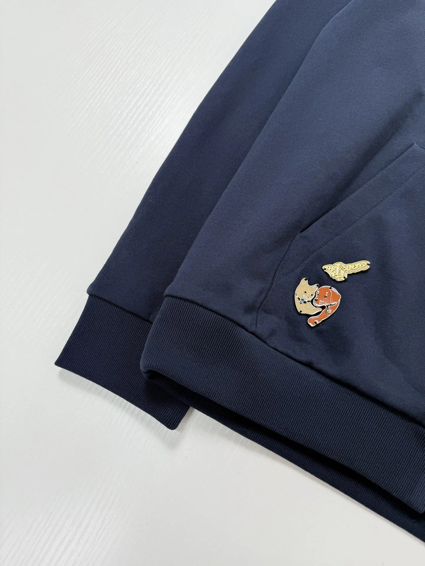 Badge-Embellished Zip-Up Hoodie D26821241 — view 4