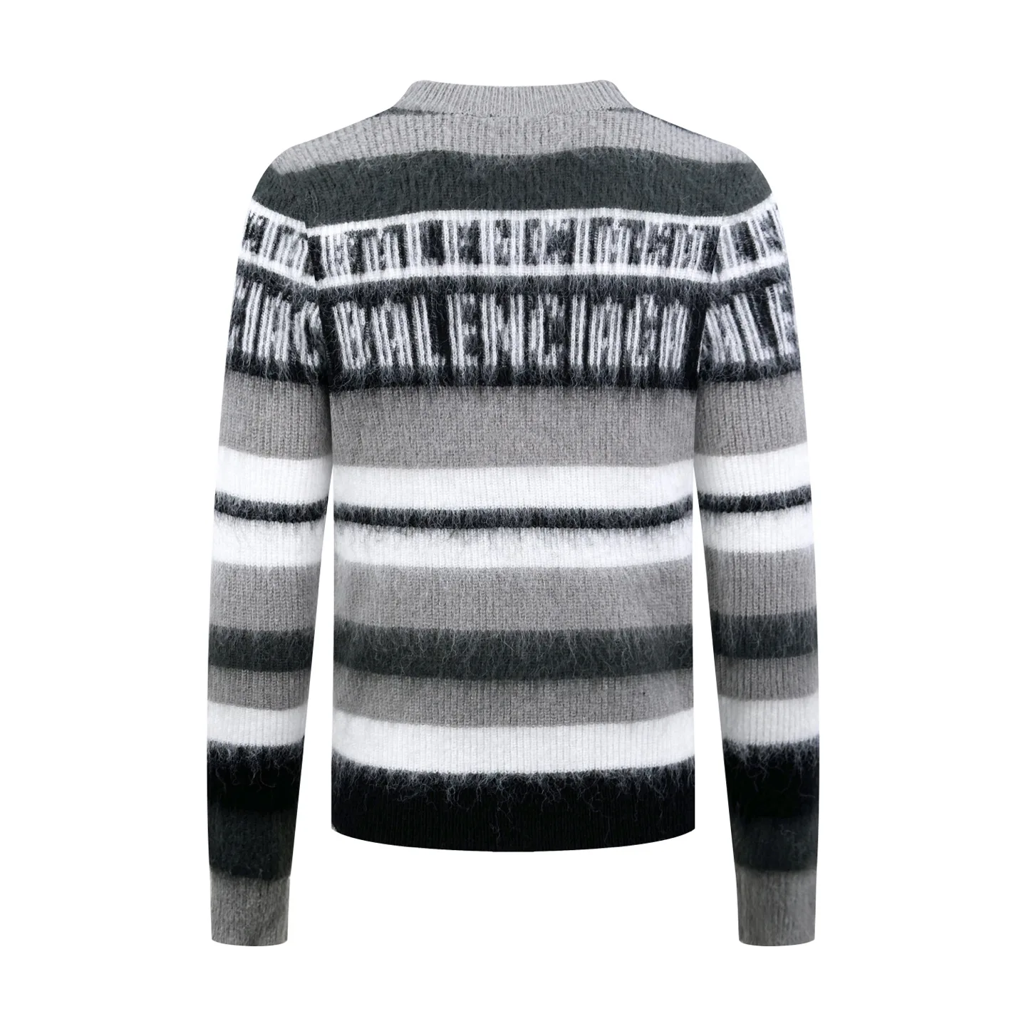 Logo Intarsia Striped Mohair-Blend Sweater D27022712 — view 2