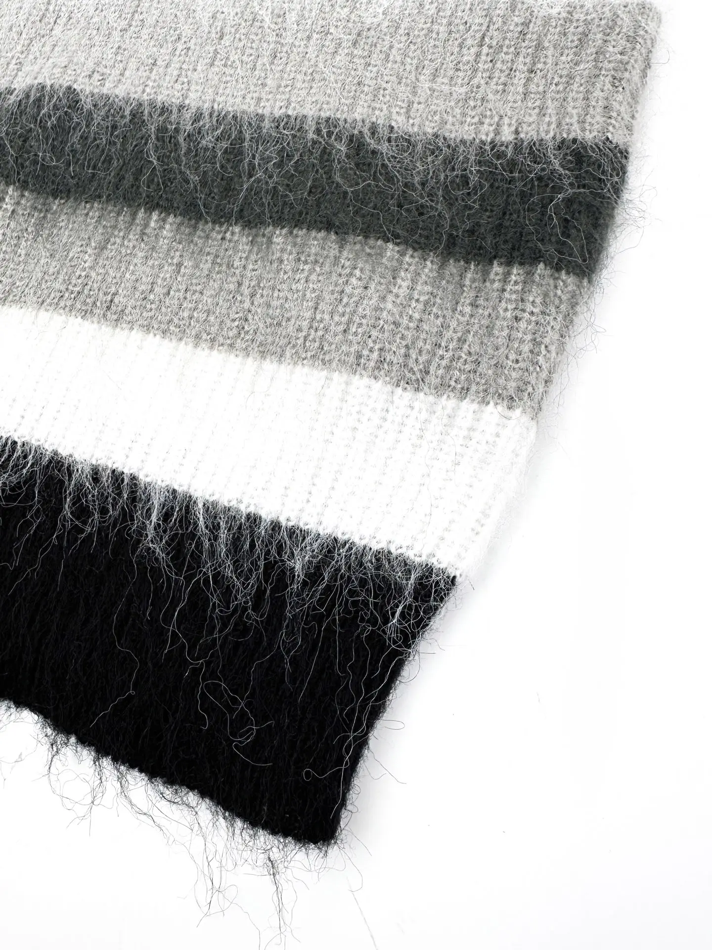 Logo Intarsia Striped Mohair-Blend Sweater D27022712 — view 8