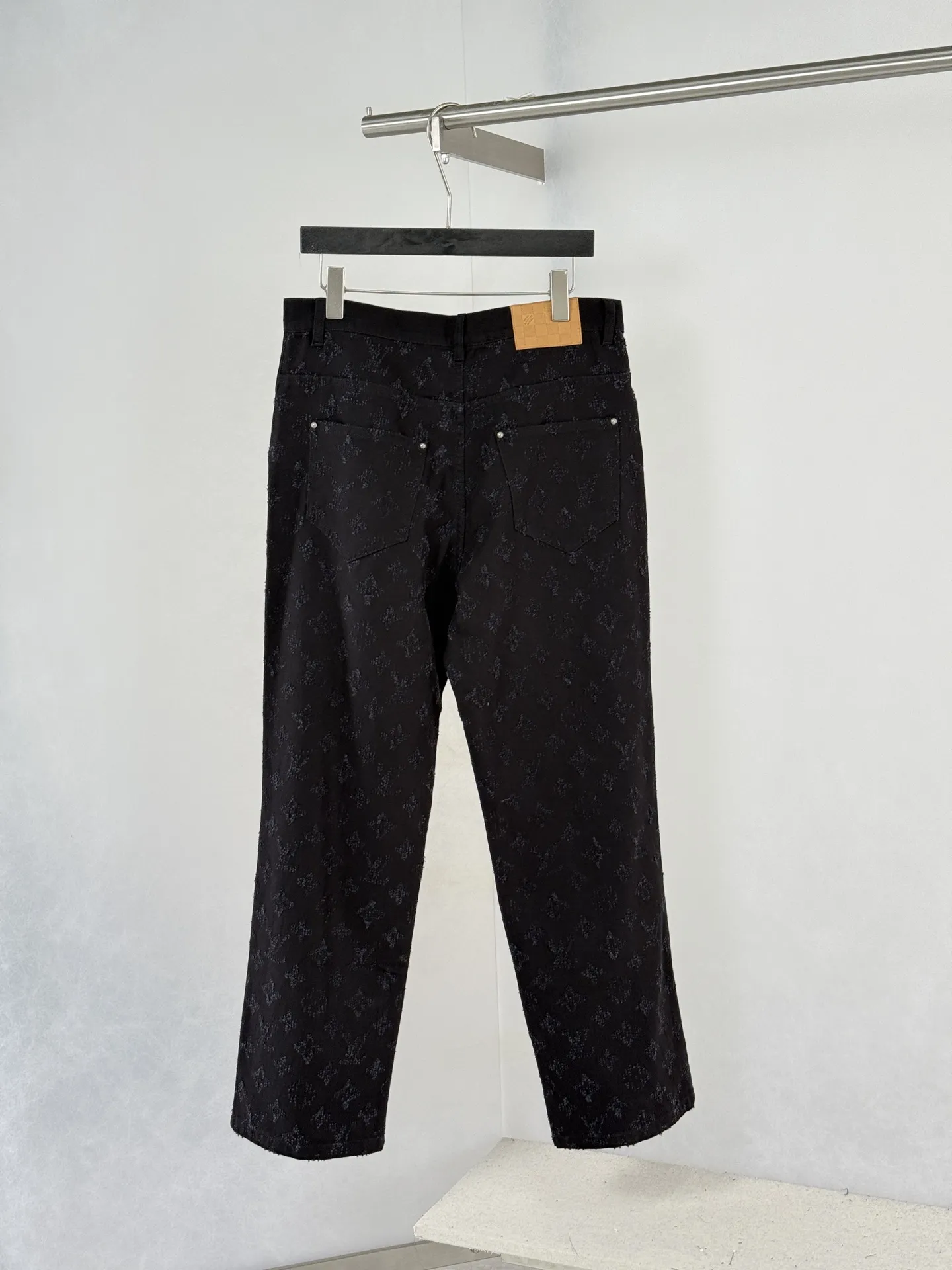 Monogram Jacquard Straight-Leg Jeans D27021243 — view 2