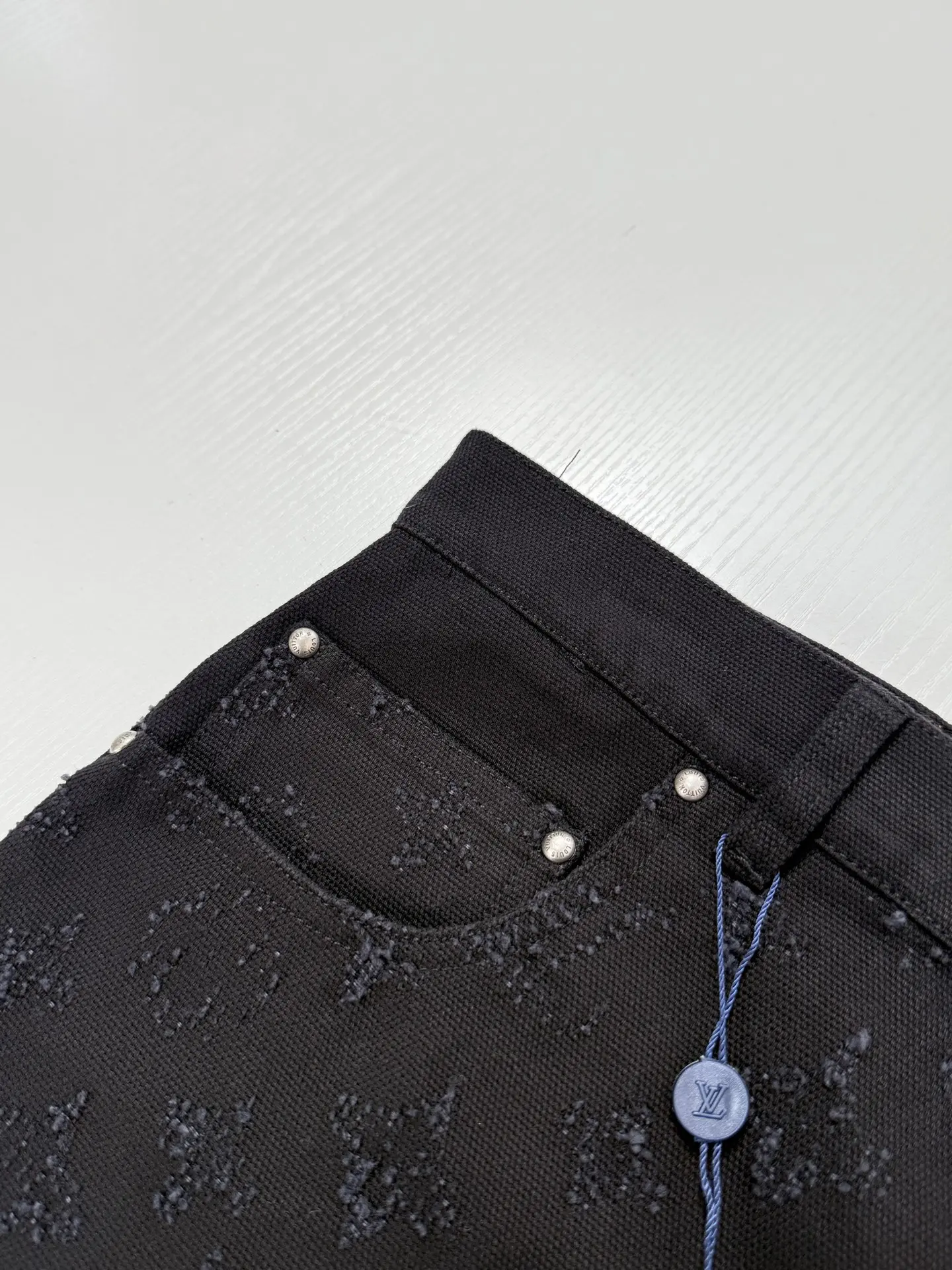 Monogram Jacquard Straight-Leg Jeans D27021243 — view 6
