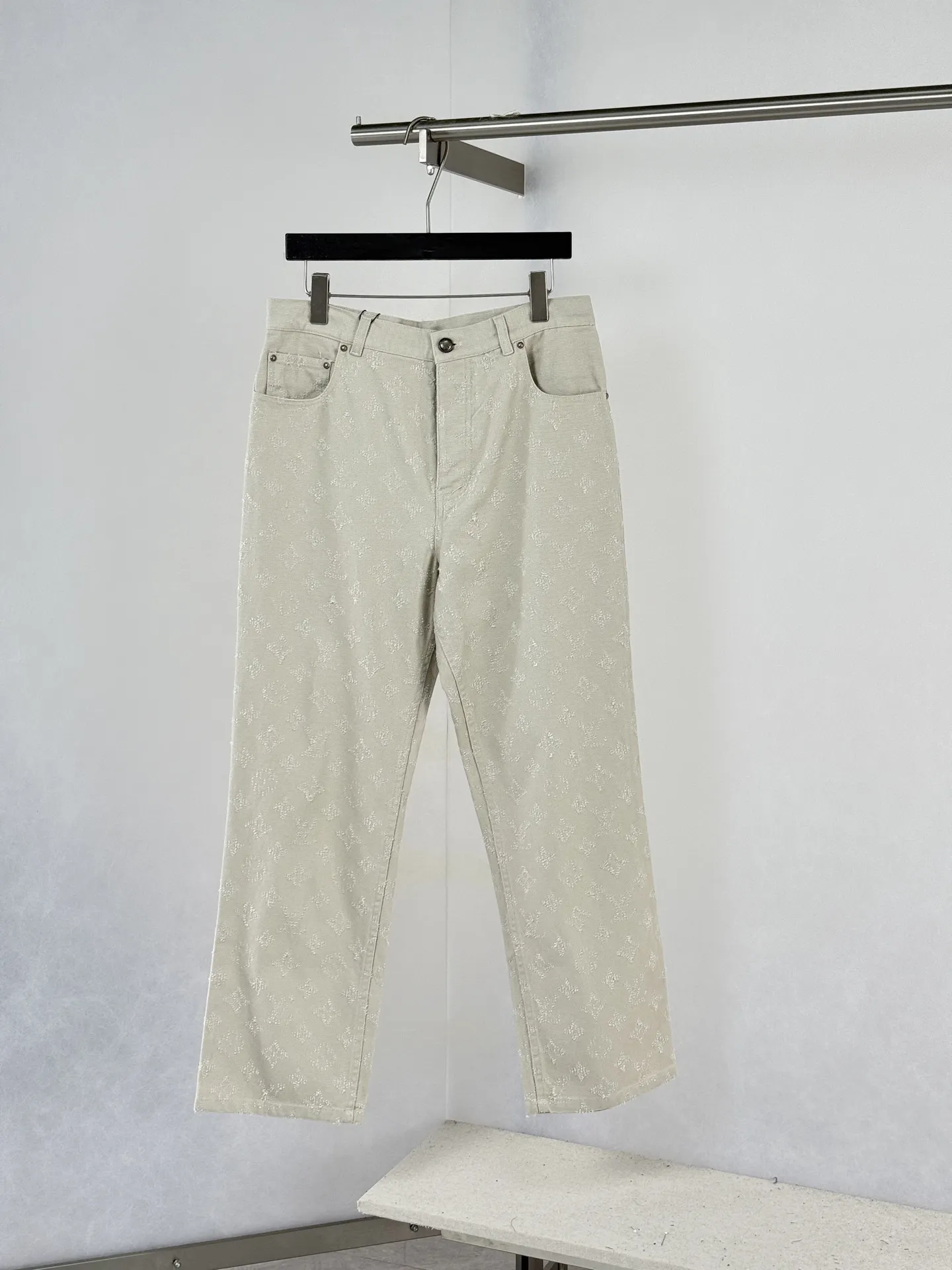 Monogram Jacquard Straight-Leg Jeans D27021242