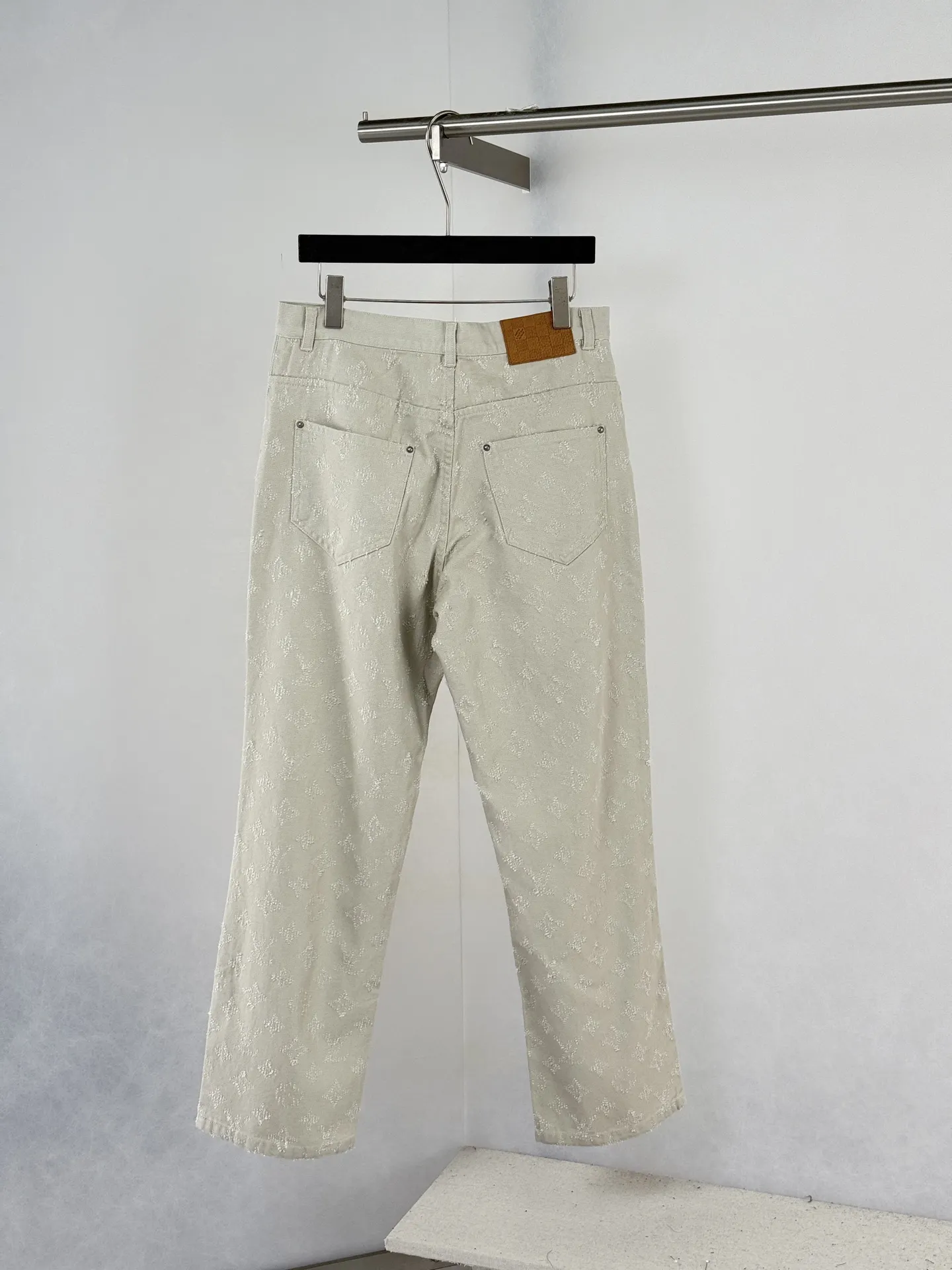 Monogram Jacquard Straight-Leg Jeans D27021242 — view 2