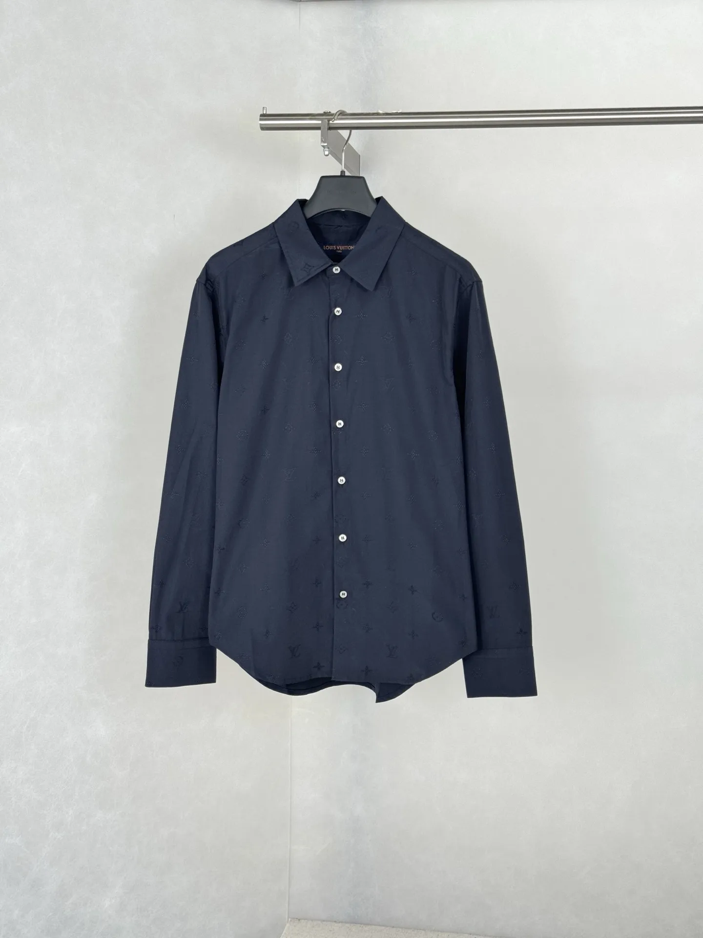 Monogram Embroidered Long-Sleeve Shirt D27021236