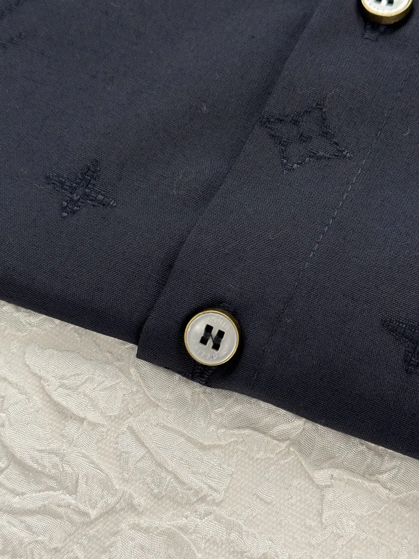 Monogram Embroidered Long-Sleeve Shirt D27021236 — view 6