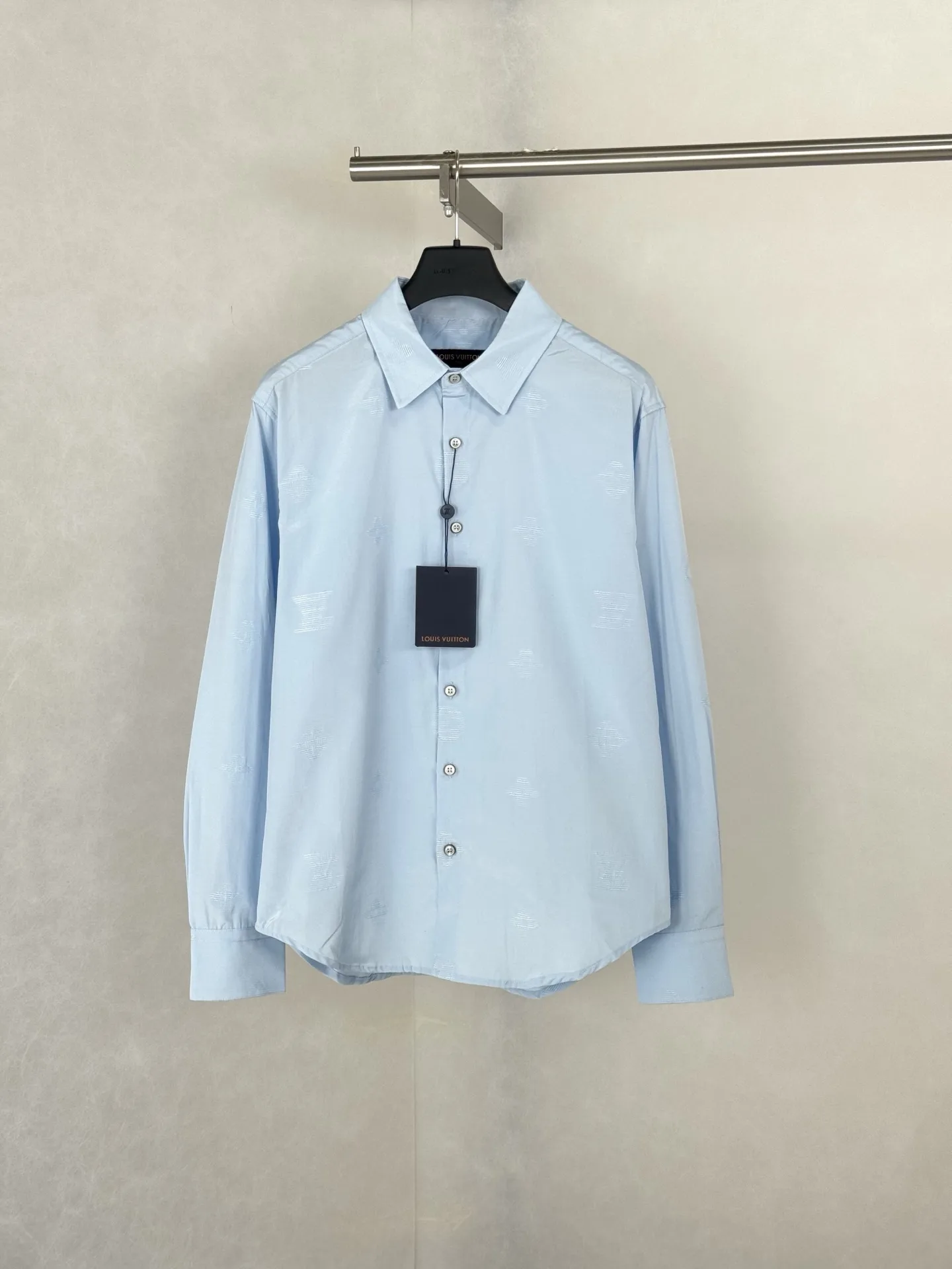 Monogram Sketch Embroidered Long-Sleeve Shirt D27021235