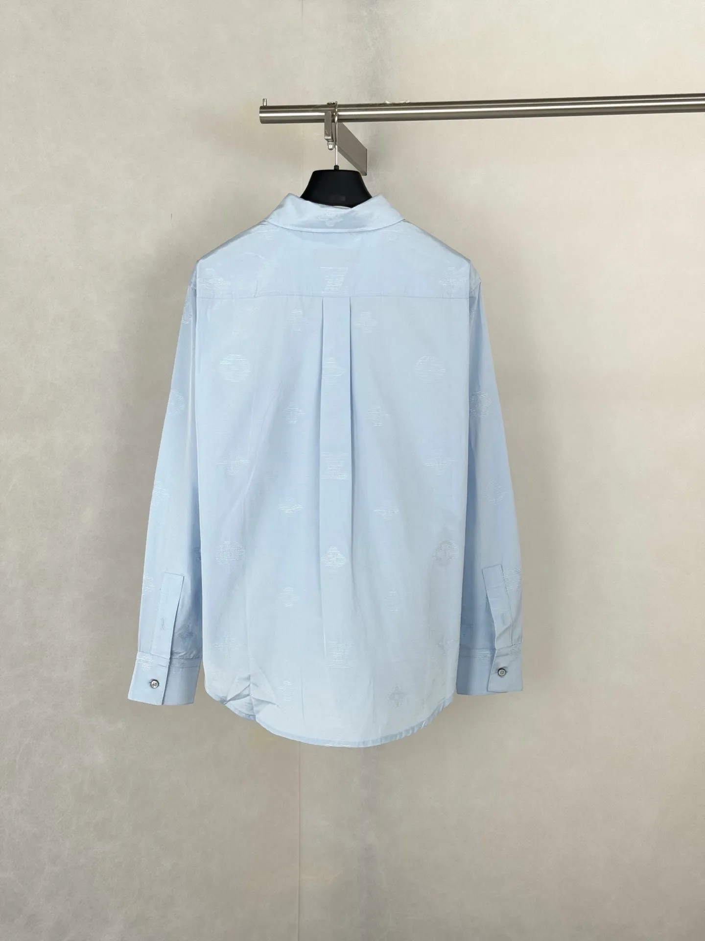 Monogram Sketch Embroidered Long-Sleeve Shirt D27021235 — view 2