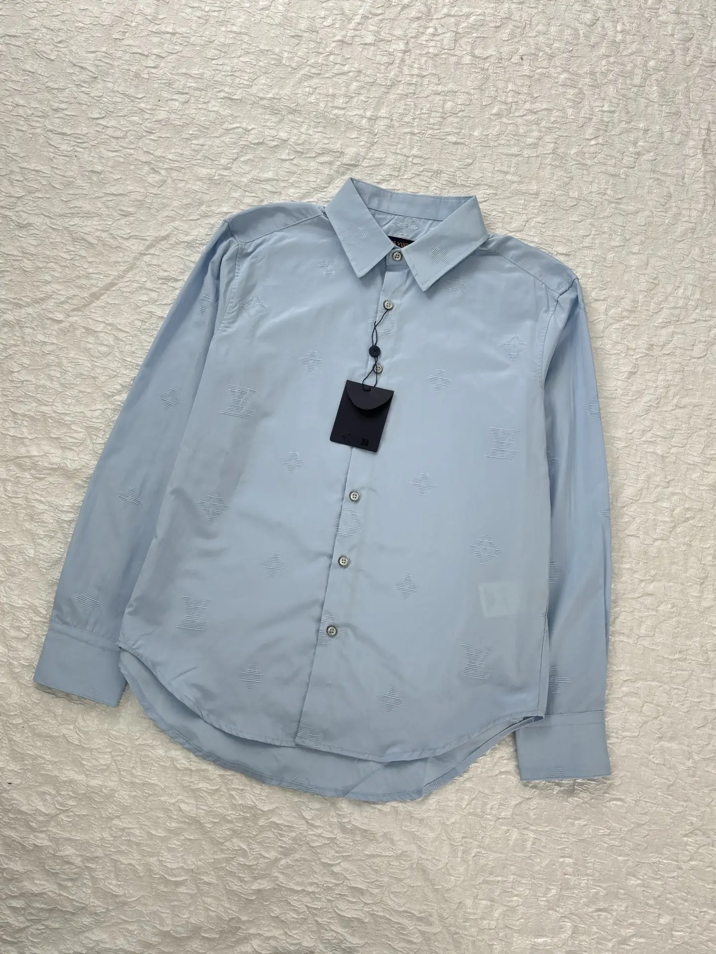 Monogram Sketch Embroidered Long-Sleeve Shirt D27021235 — view 3