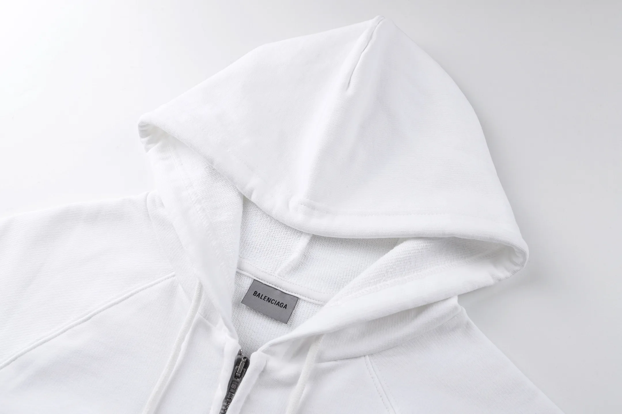 Logo-Print Zip-Up Cotton-Jersey Hoodie D27021222 — view 3