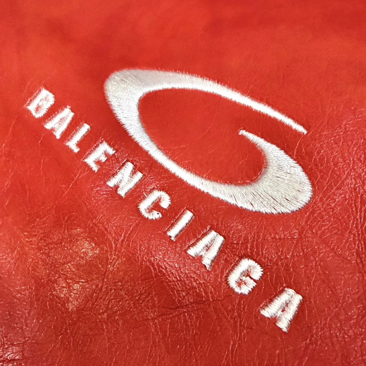Balenciaga Leather Bomber Baseball Jacket D27022655 — view 3