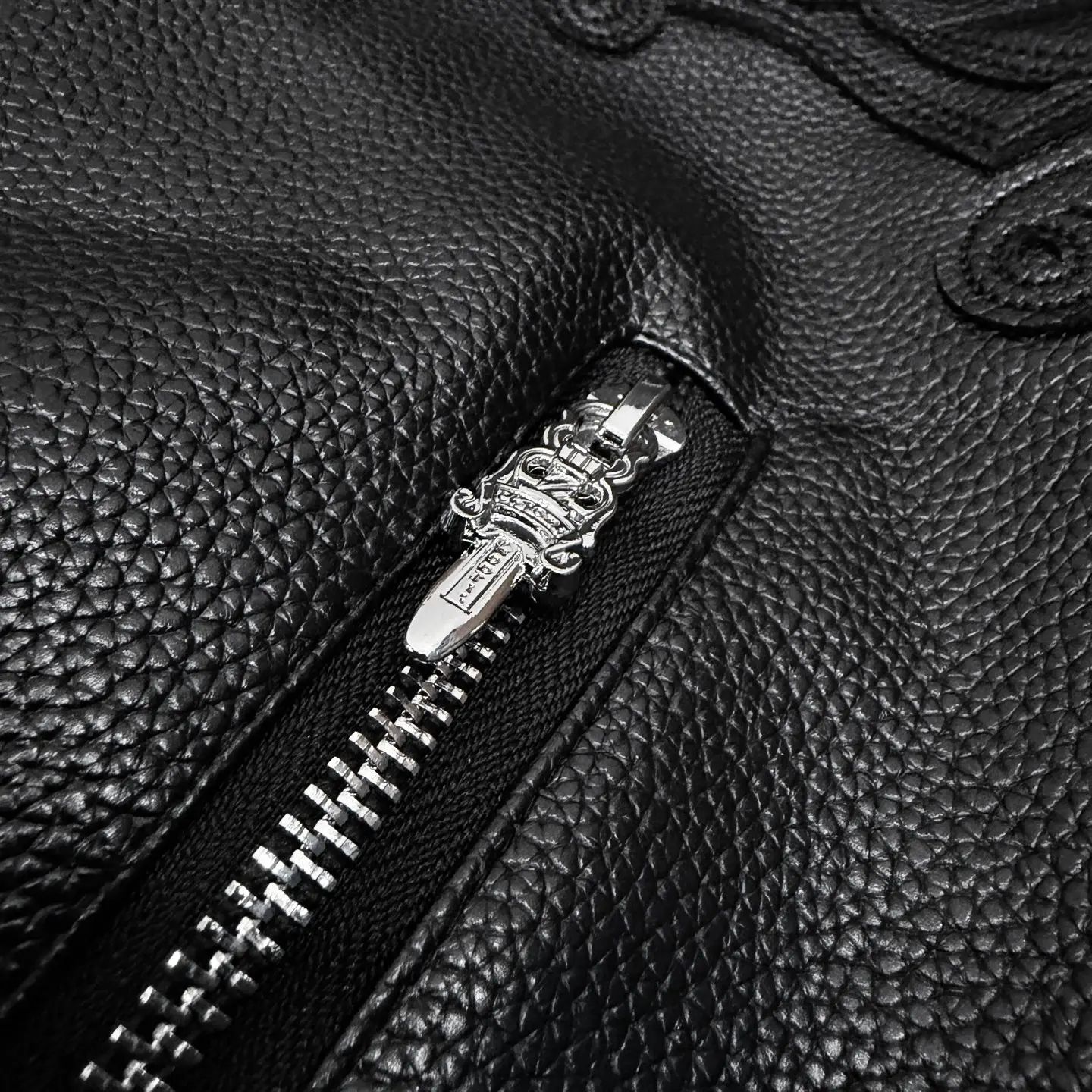 Embroidered Lambskin Leather Bomber Jacket D27022654 — view 7