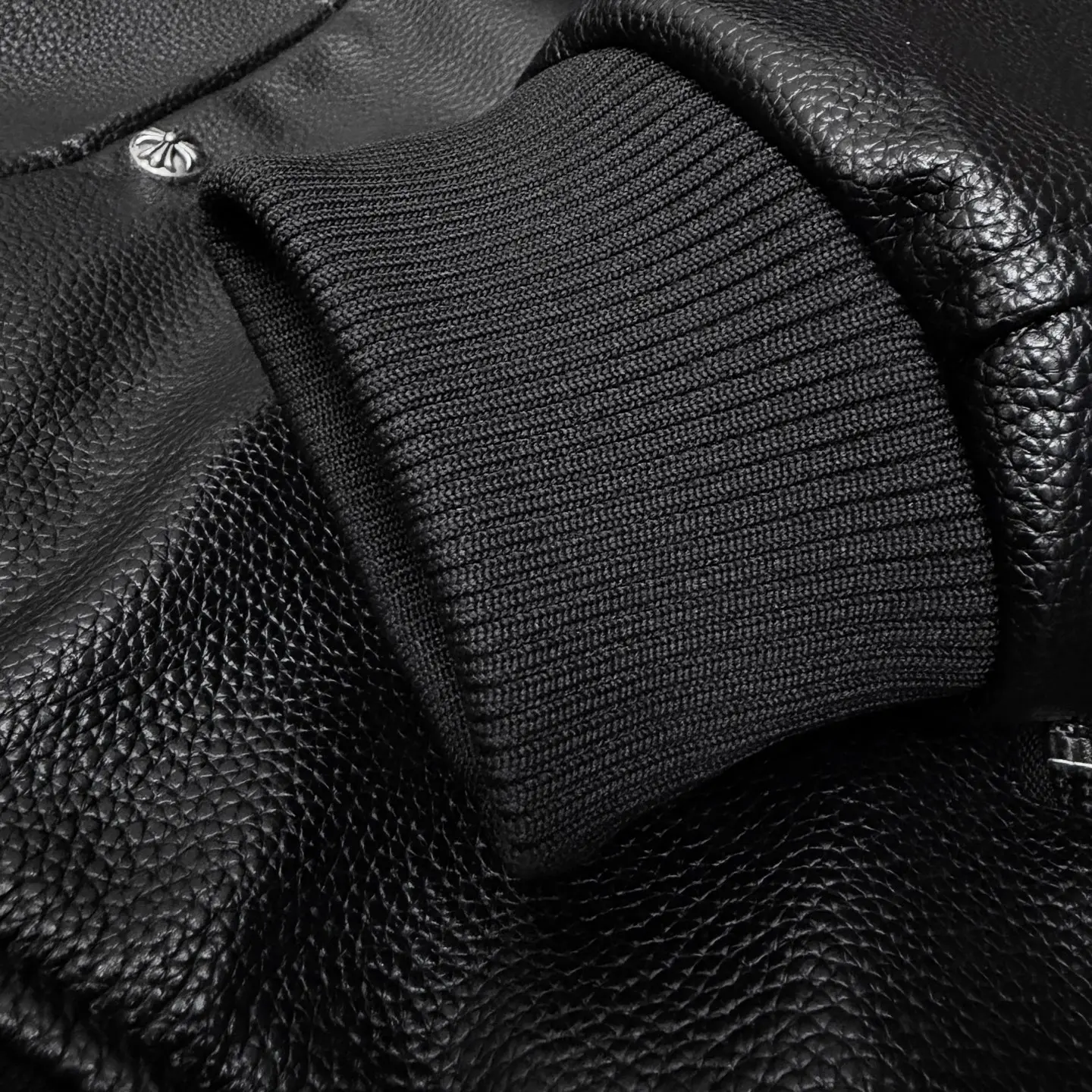 Embroidered Lambskin Leather Bomber Jacket D27022654 — view 8