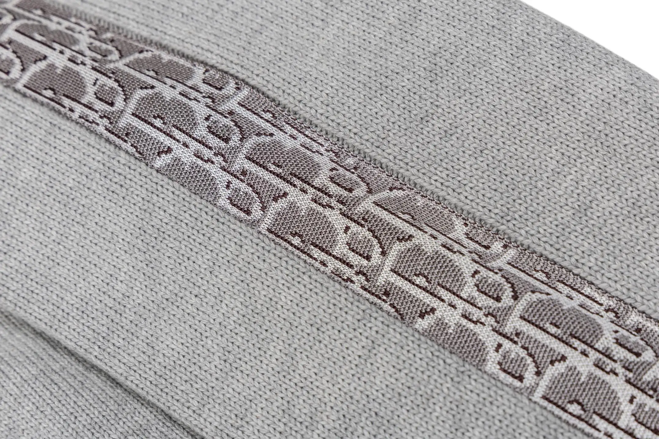 Oblique Jacquard Trim Wool-Blend Sweater D27021119 — view 6