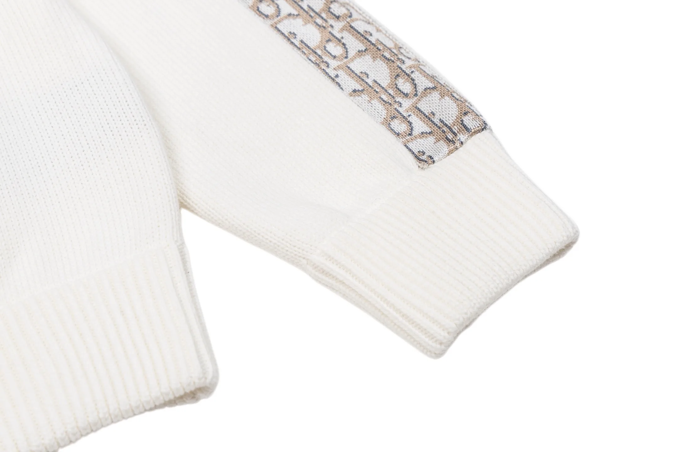Oblique Jacquard Trim Wool-Blend Sweater D27021117 — view 7