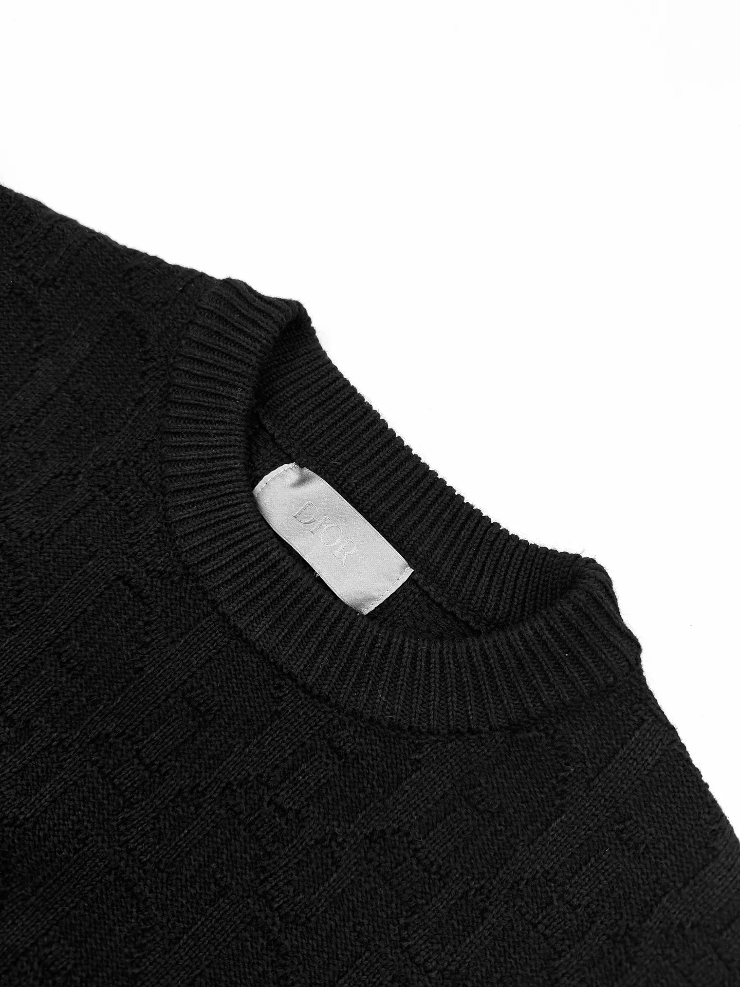 Oblique Jacquard Cotton-Blend Sweater D27023220 — view 3