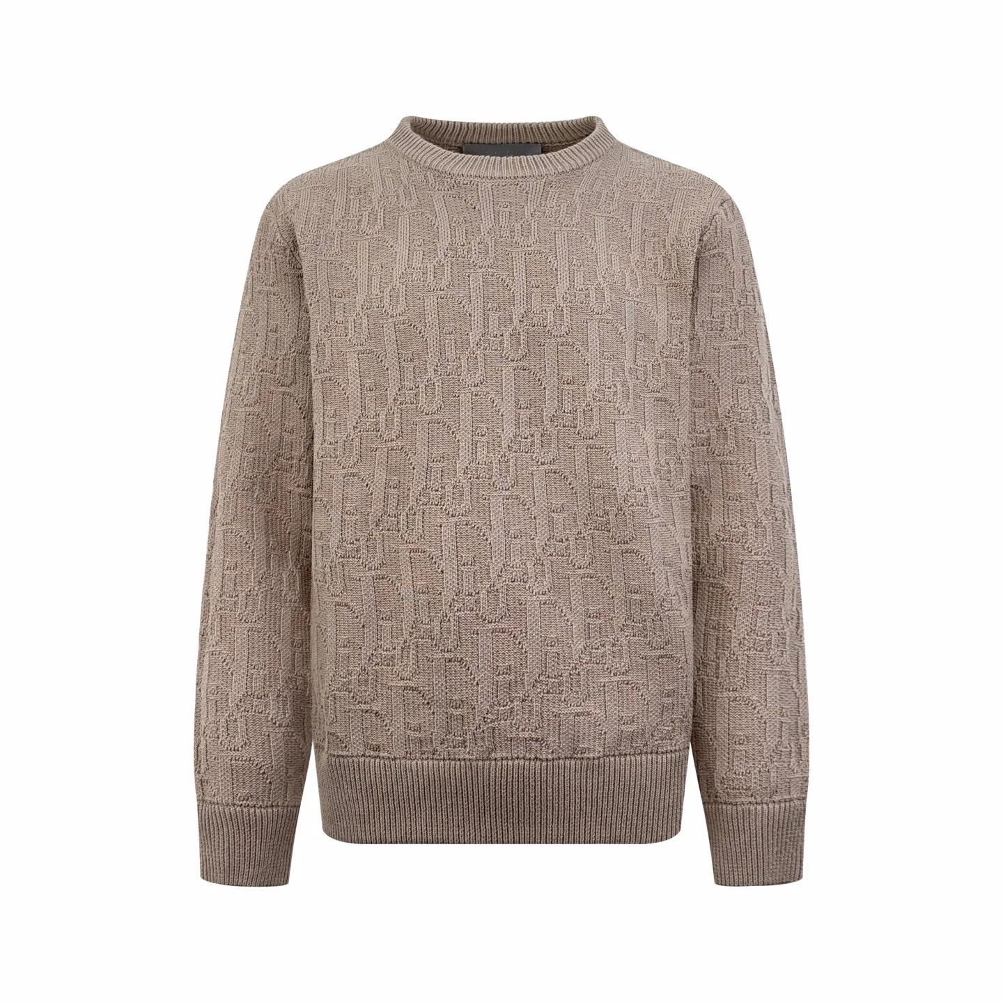 Oblique All-Over Jacquard Cotton-Blend Sweater D27023221
