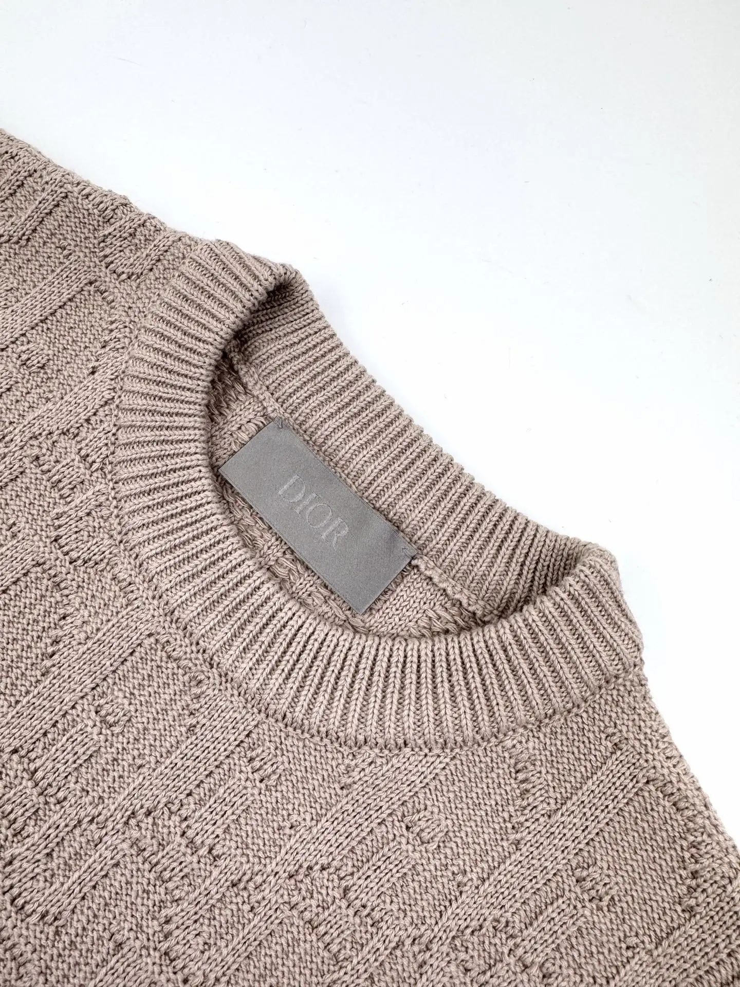 Oblique All-Over Jacquard Cotton-Blend Sweater D27023221 — view 3