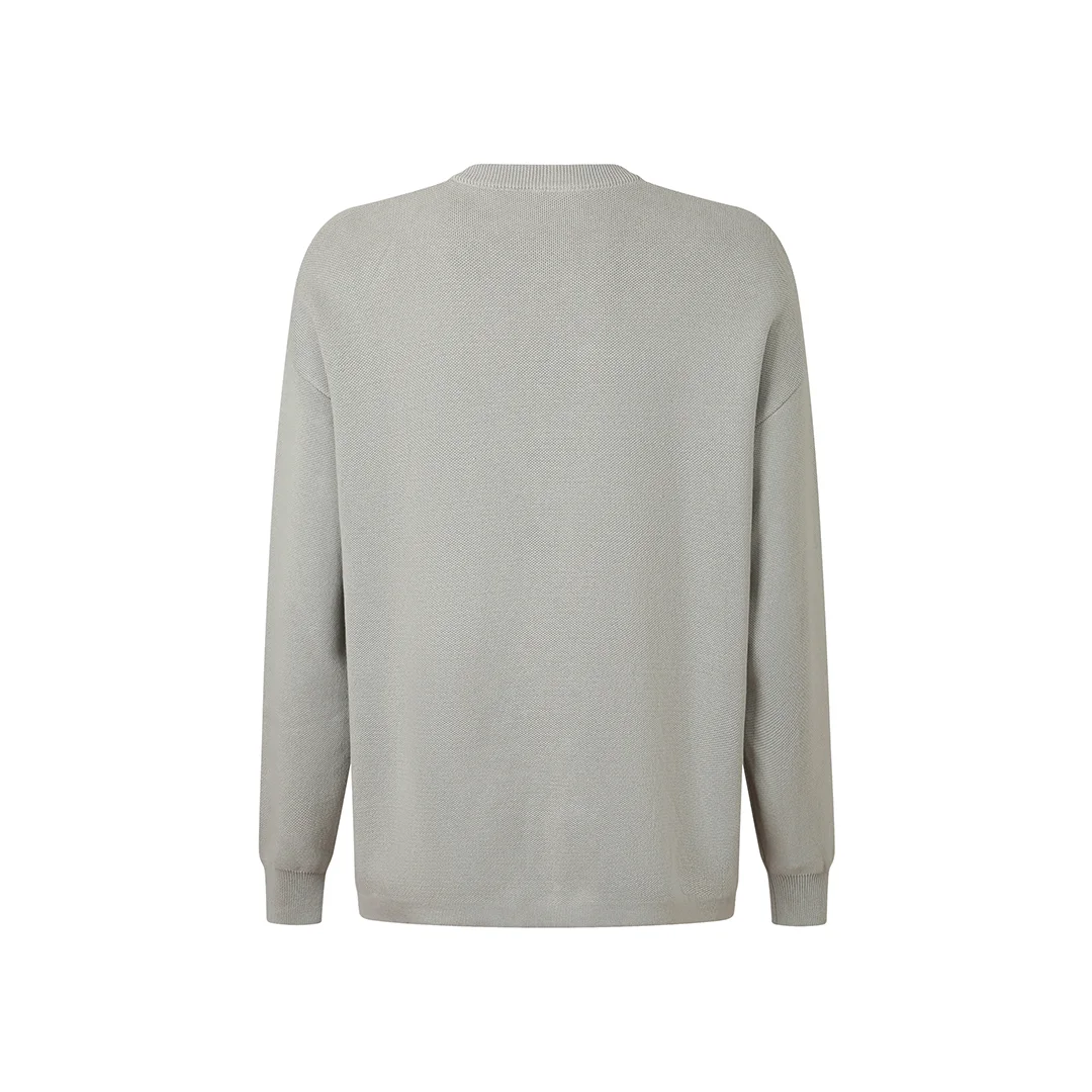 Anagram Jacquard Pocket Oversized Sweater D27021336 — view 3