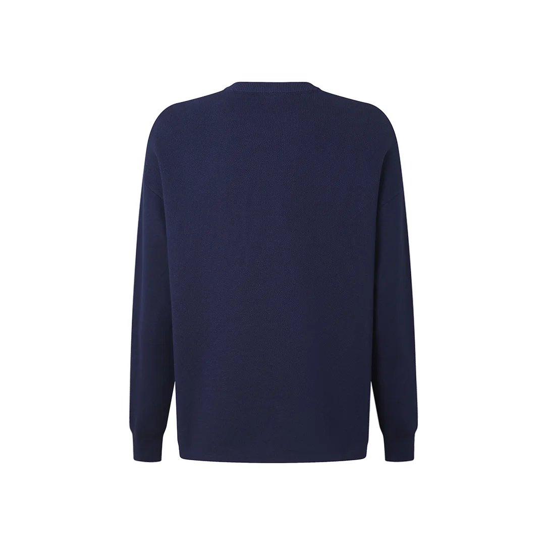 Anagram Jacquard Pocket Oversized Sweater D27021335 — view 3