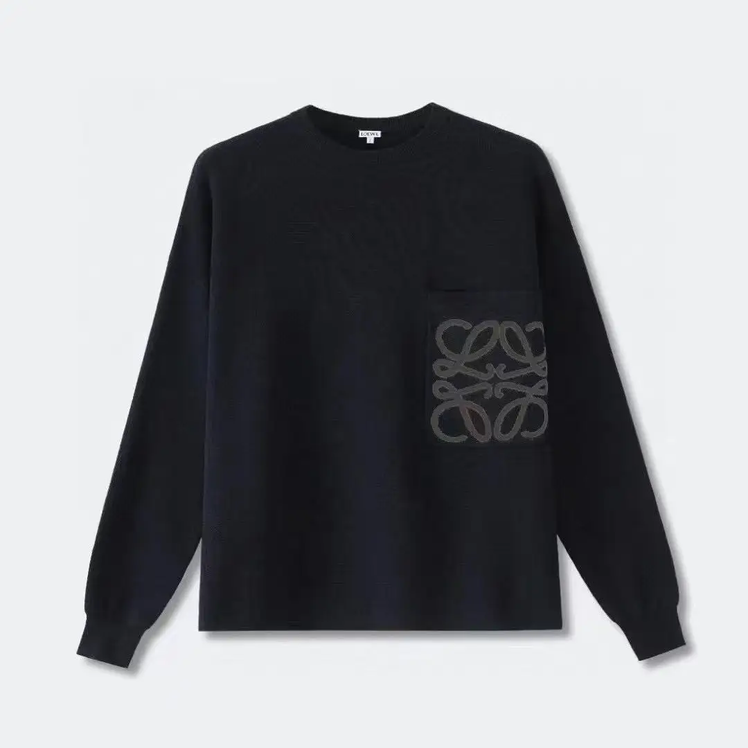Anagram Jacquard Pocket Oversized Sweater D27021337