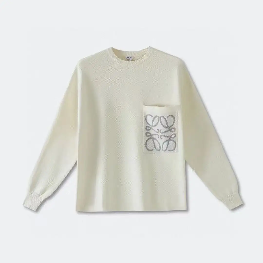 Anagram Jacquard Pocket Oversized Sweater D27021338