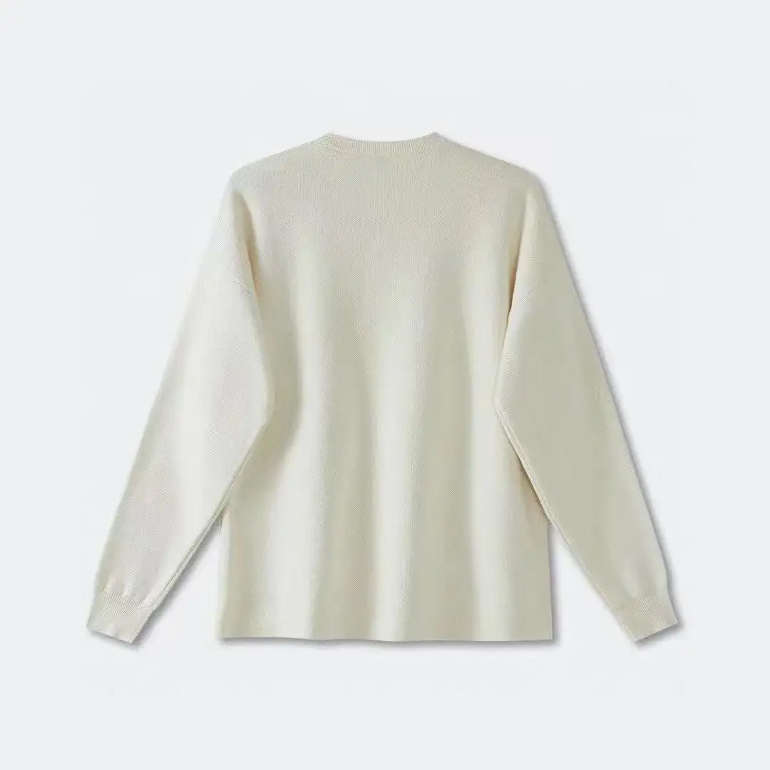 Anagram Jacquard Pocket Oversized Sweater D27021338 — view 2
