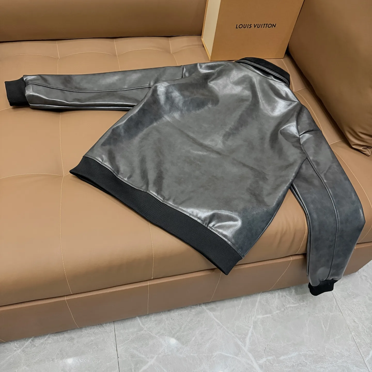 Louis Vuitton Embroidered Lambskin Bomber Jacket D27022657 — view 2