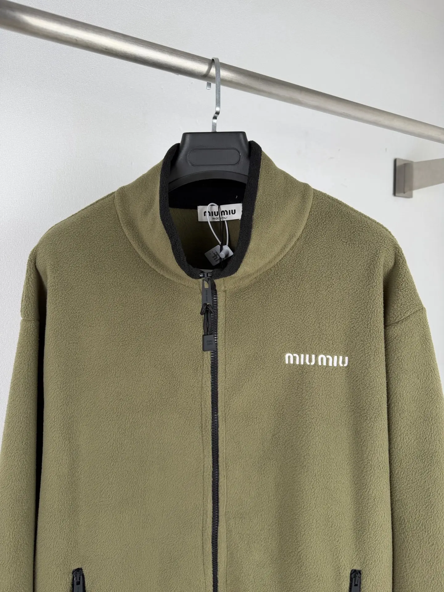 Embroidered Fleece Zip-Up Jacket D27021312 — view 2