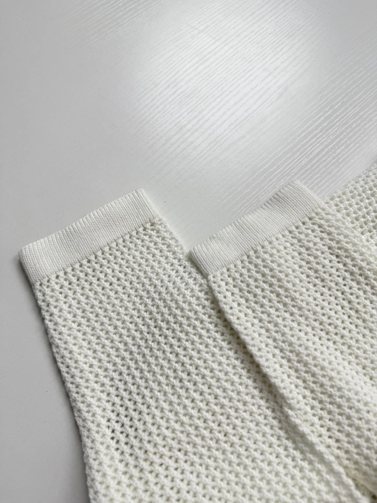 Open-Knit Mesh Polo Cardigan D27024739 — view 7