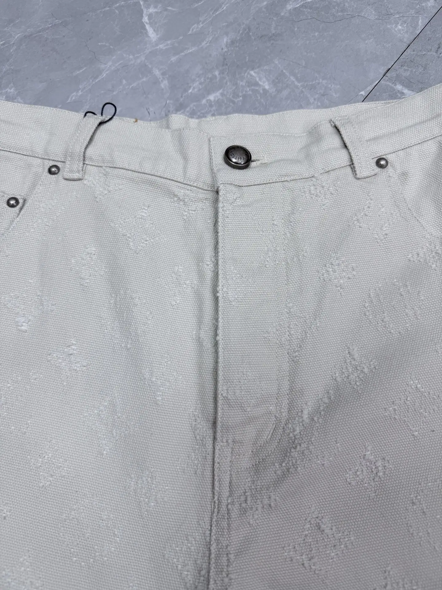 Monogram Needle-Punch Straight-Leg Jeans D27023333 — view 3