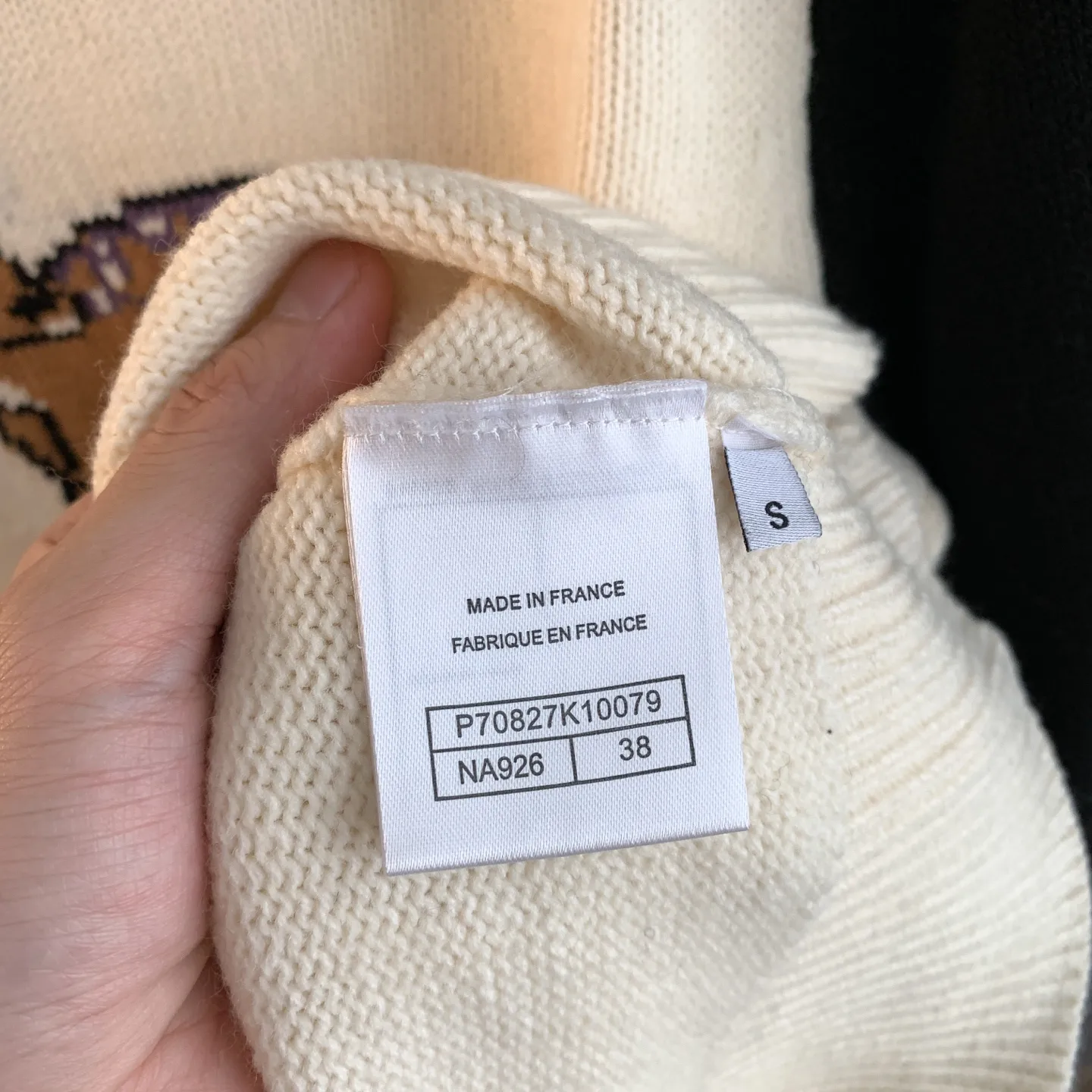 Fawn Intarsia Cashmere Crew-Neck Sweater D27024184 — view 12