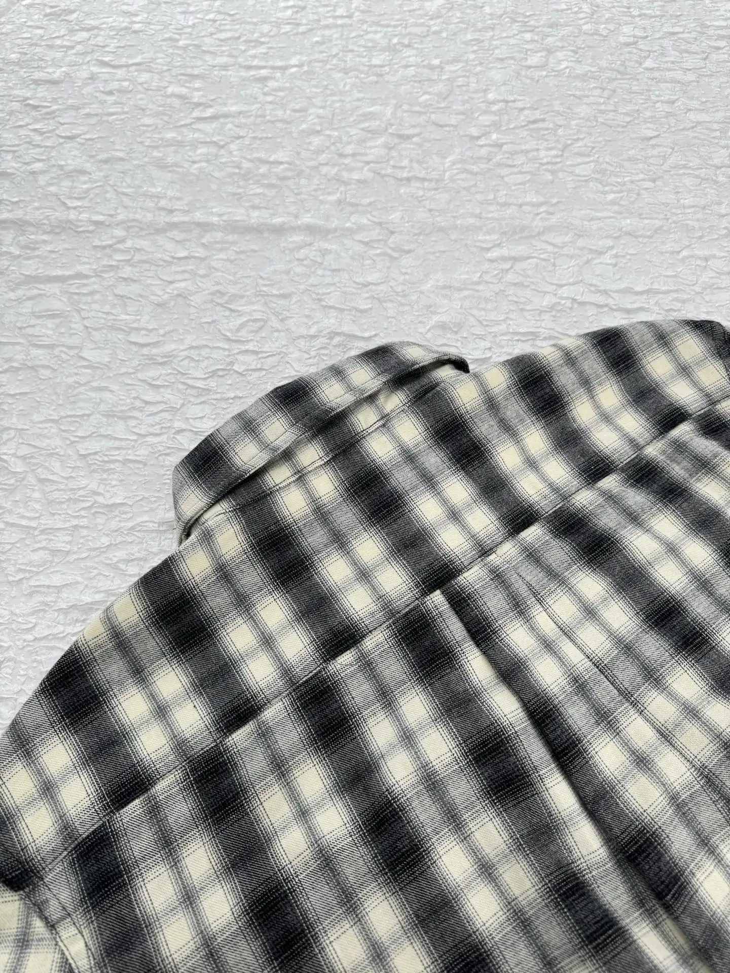 Logo-Embroidered Checked Flannel Shirt D27521231 — view 5