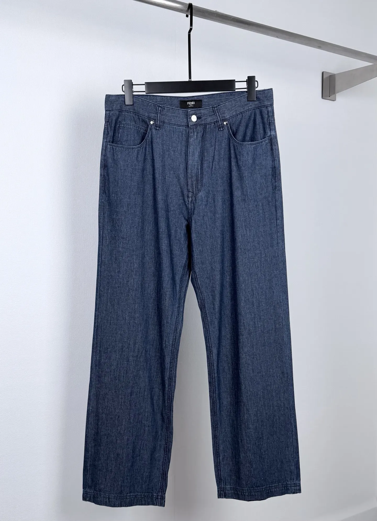 FF Logo Embroidered Straight-Leg Jeans D27521399