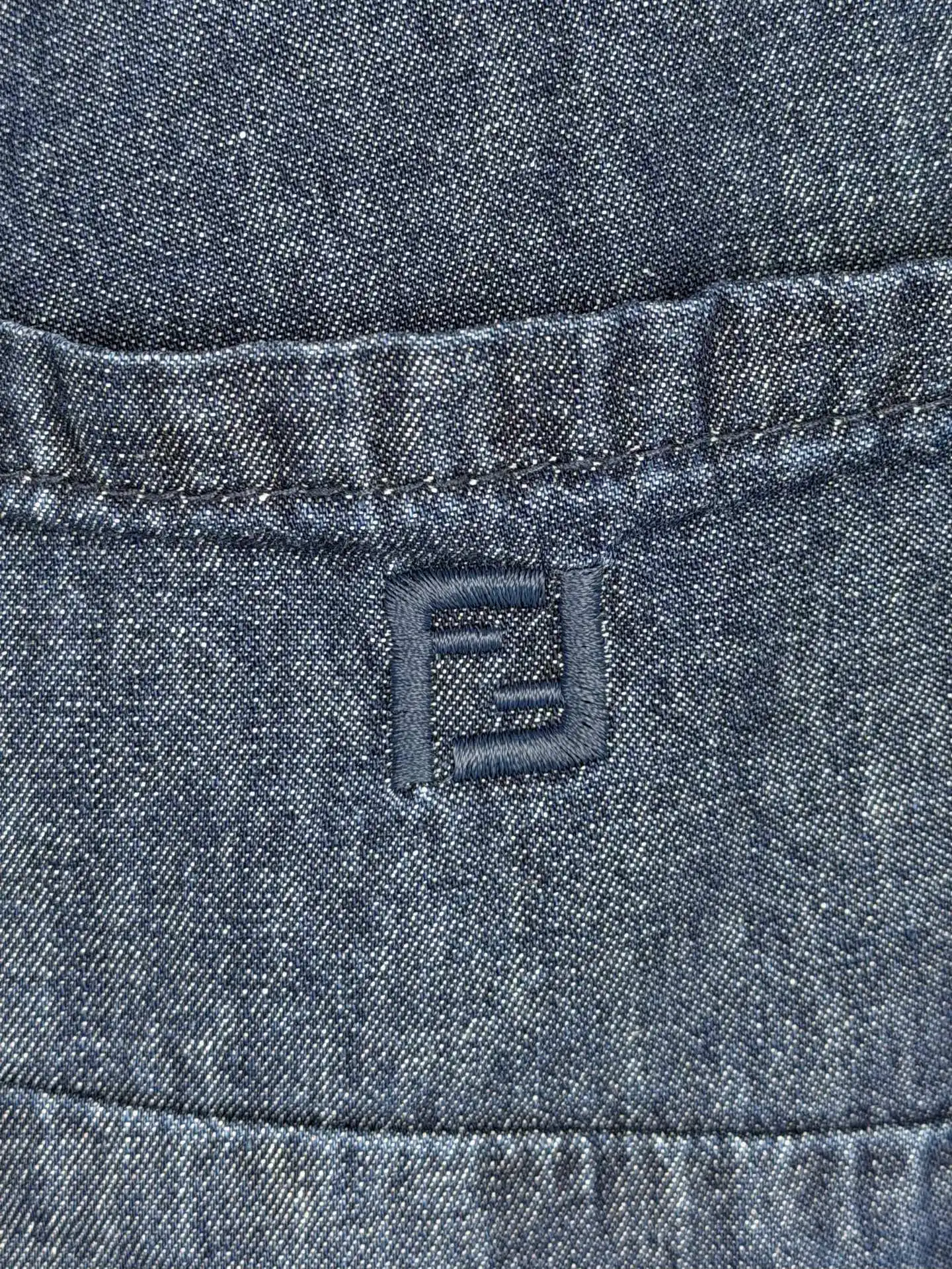 FF Logo Embroidered Straight-Leg Jeans D27521399 — view 10