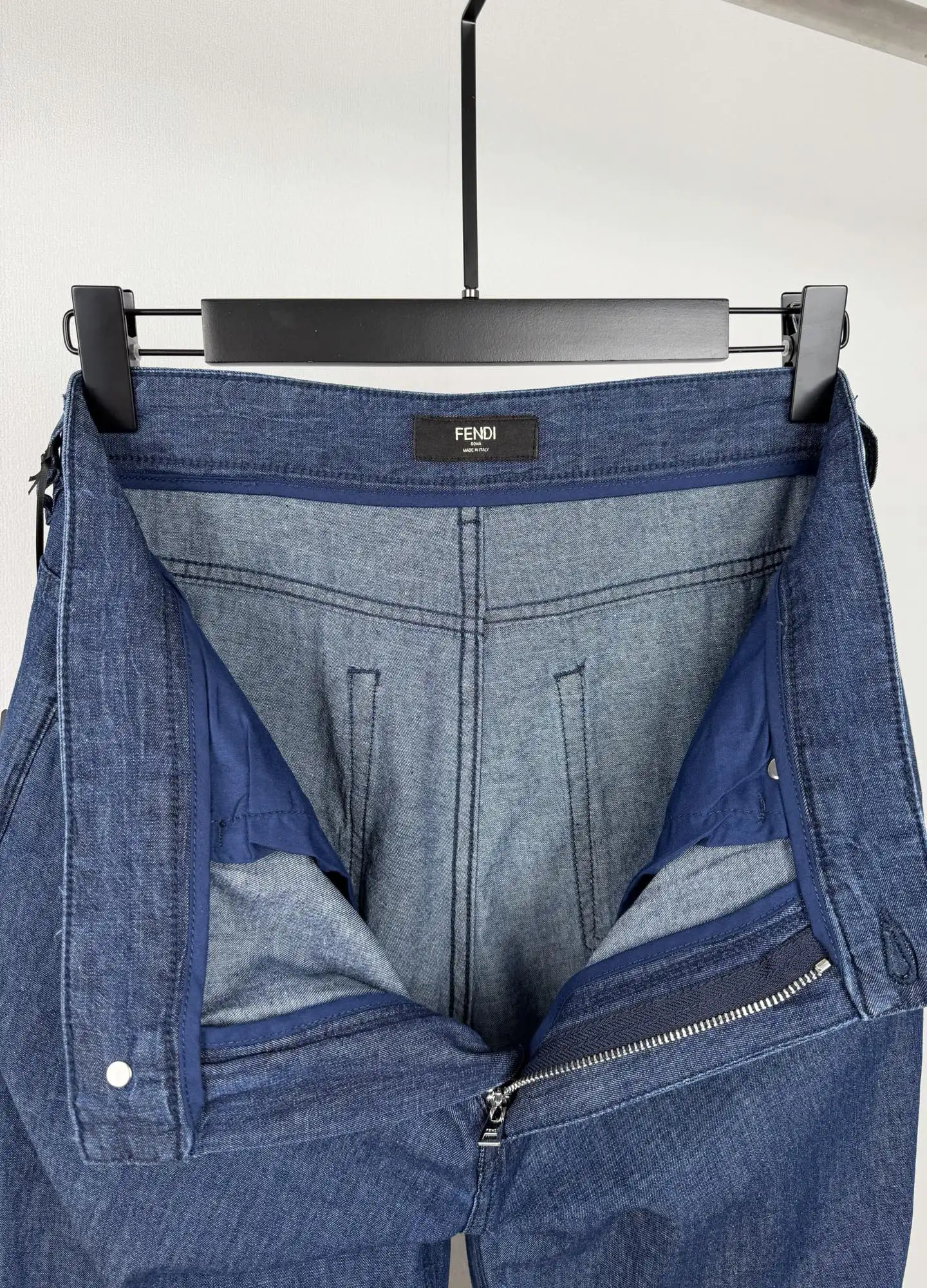 FF Logo Embroidered Straight-Leg Jeans D27521399 — view 11
