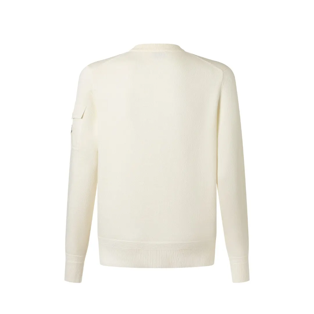 Pocket-Detail Wool-Blend Crew-Neck Sweater D27523206 — view 3