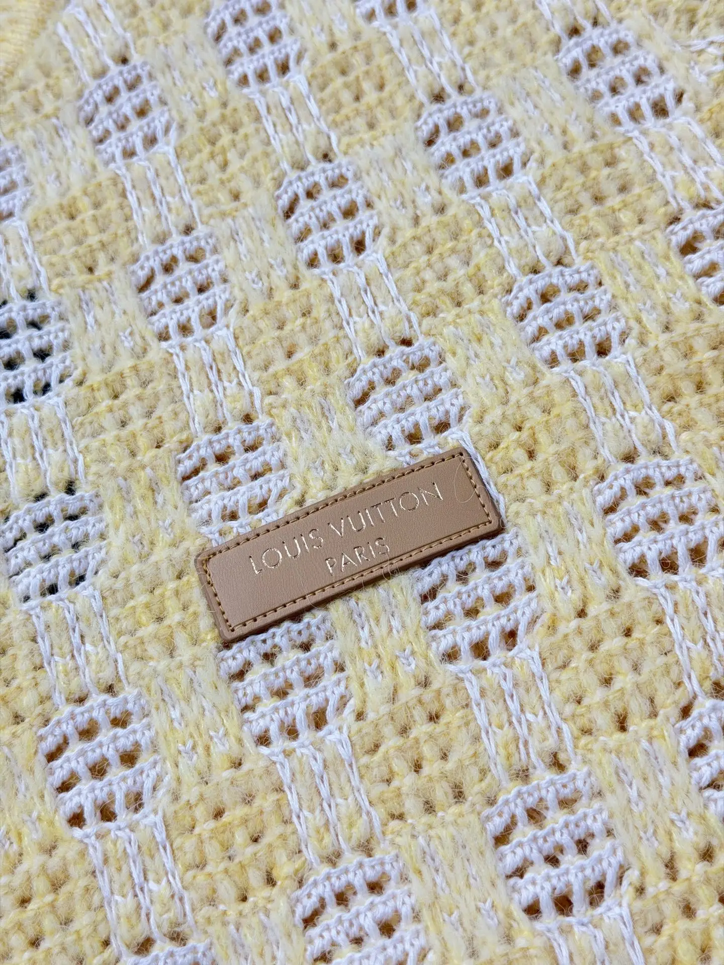 Damier Open-Knit Crew-Neck Sweater D28024745 — view 6