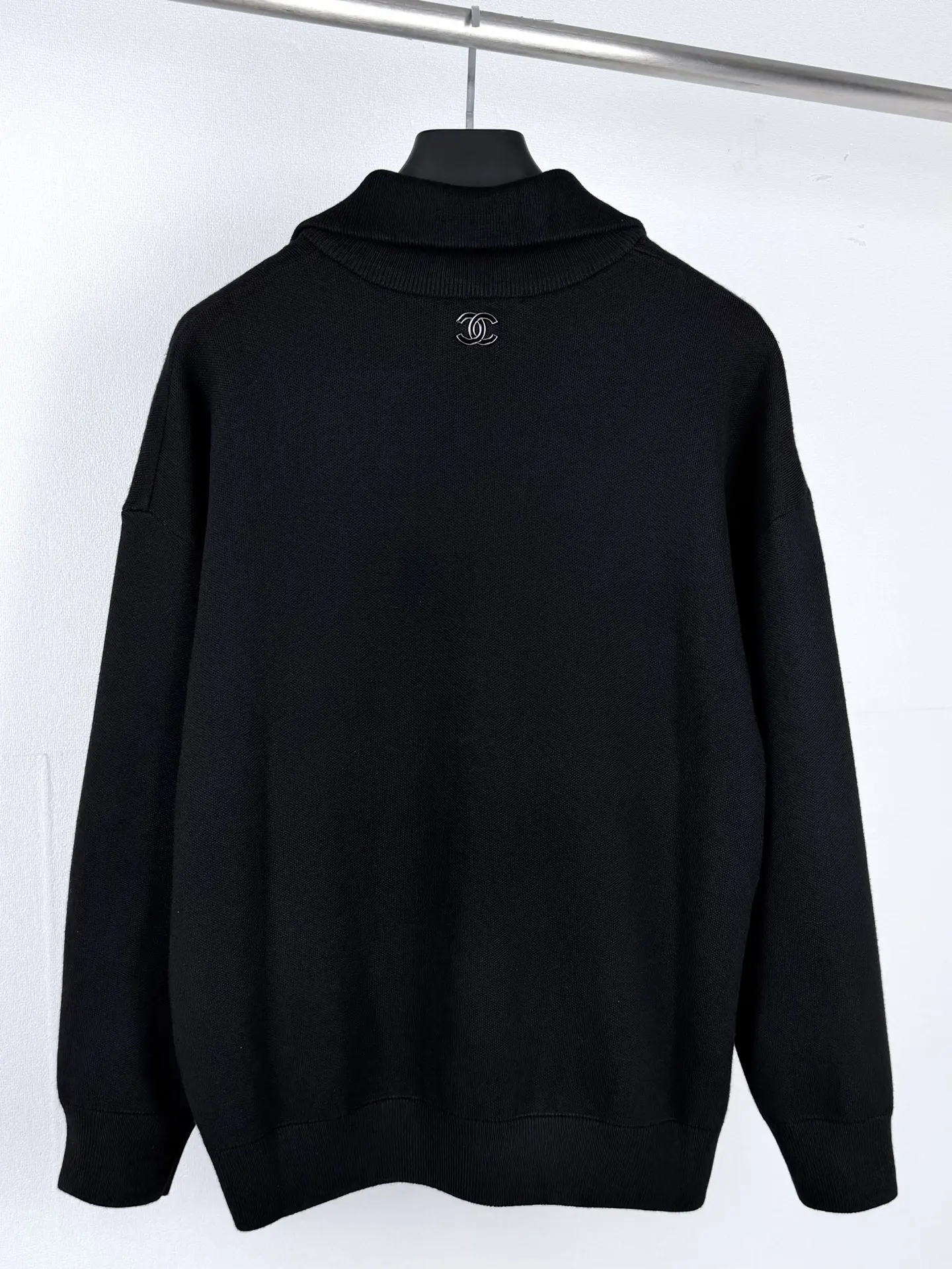 Logo-Embellished Half-Zip Wool and Silk Sweater D28022862