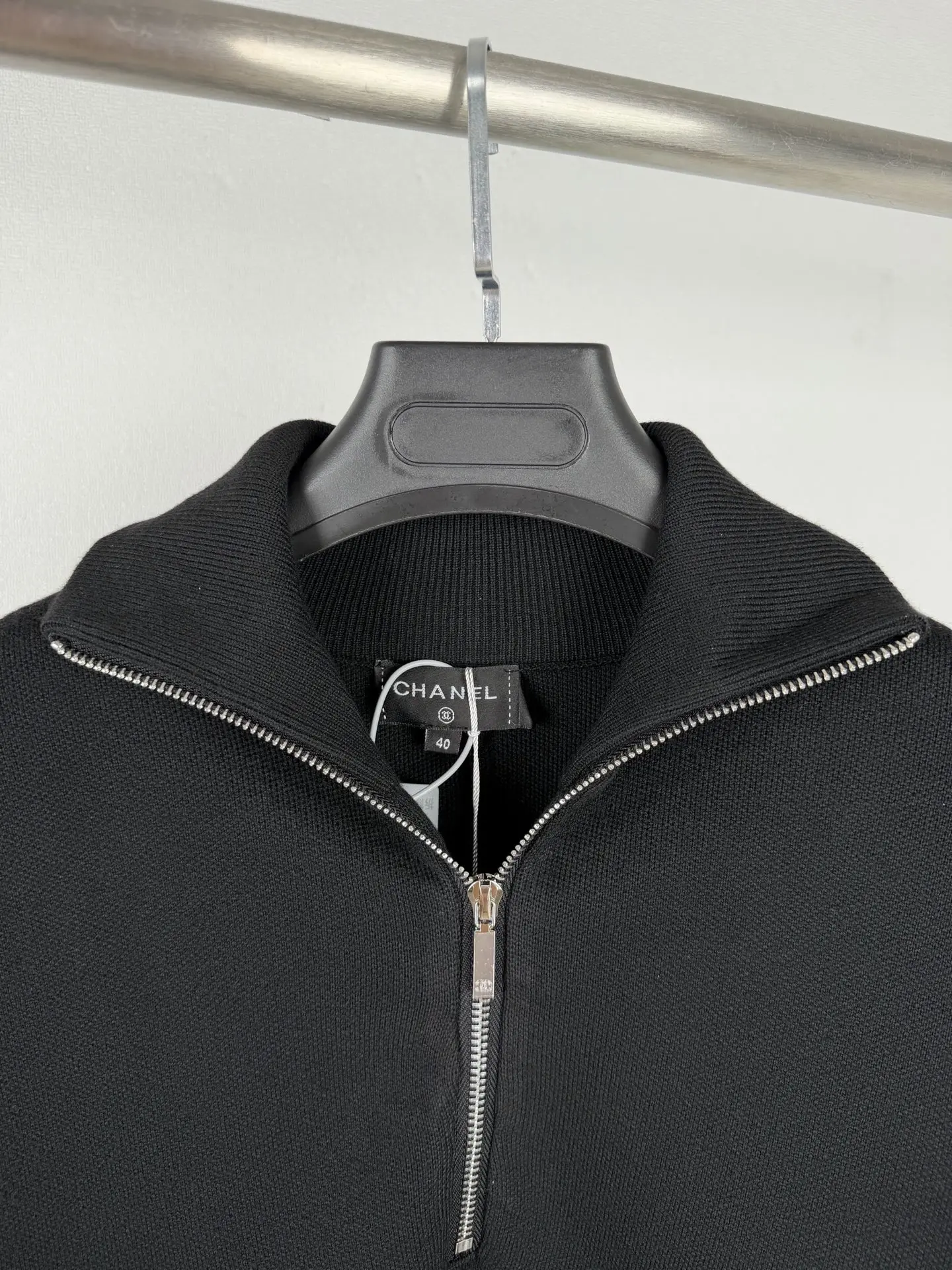 Logo-Embellished Half-Zip Wool and Silk Sweater D28022862 — view 6