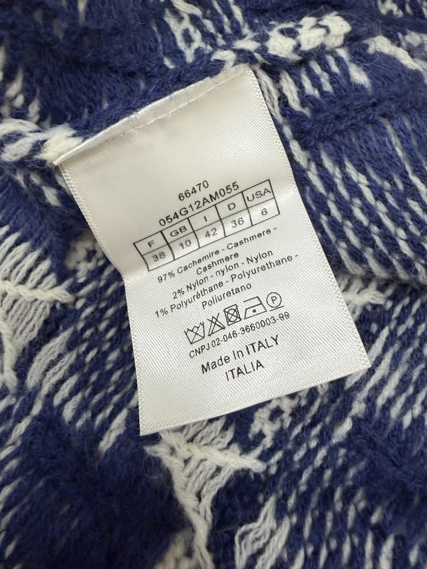 Houndstooth Jacquard Wool Crew-Neck Sweater D28023181 — view 9
