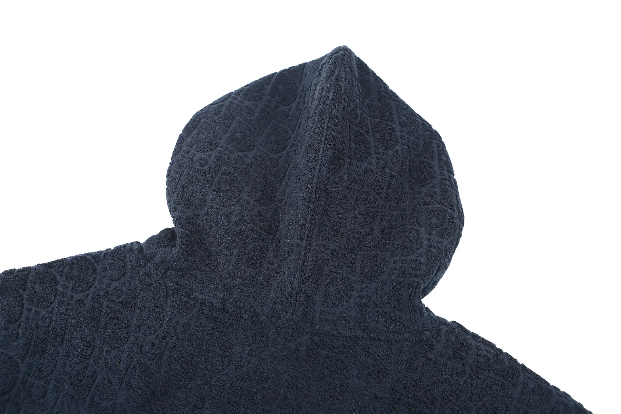 Oblique Jacquard Cotton-Terry Hoodie D28023224 — view 4