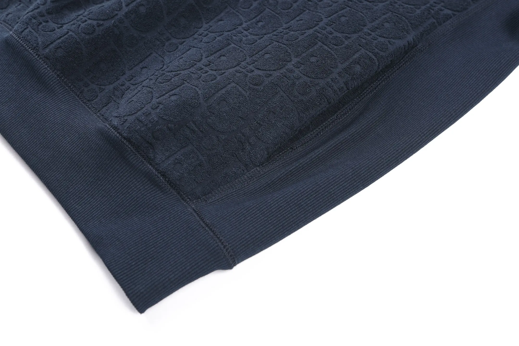 Oblique Jacquard Cotton-Terry Hoodie D28023224 — view 9