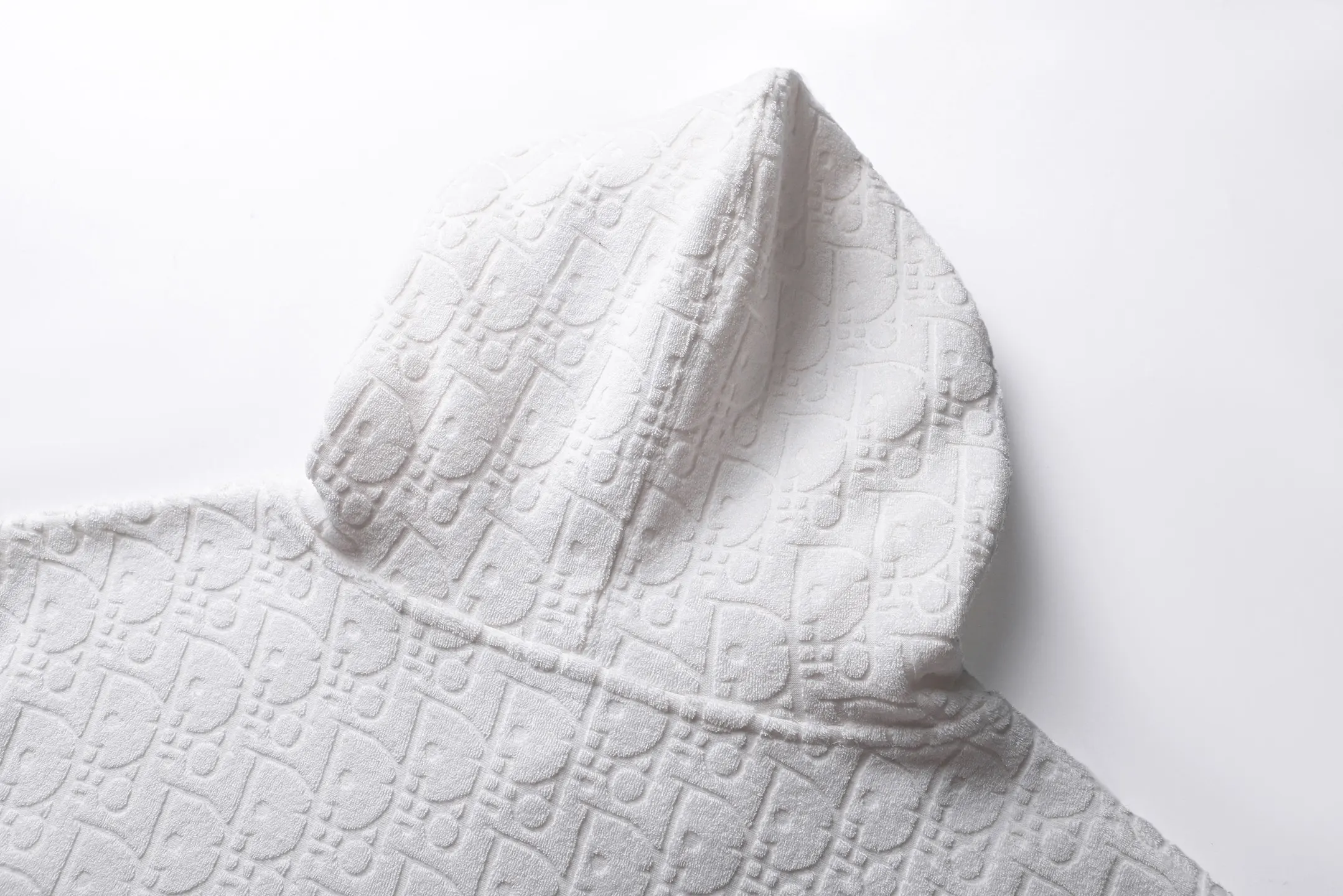 Oblique Jacquard Cotton-Terry Hoodie D28023225 — view 4