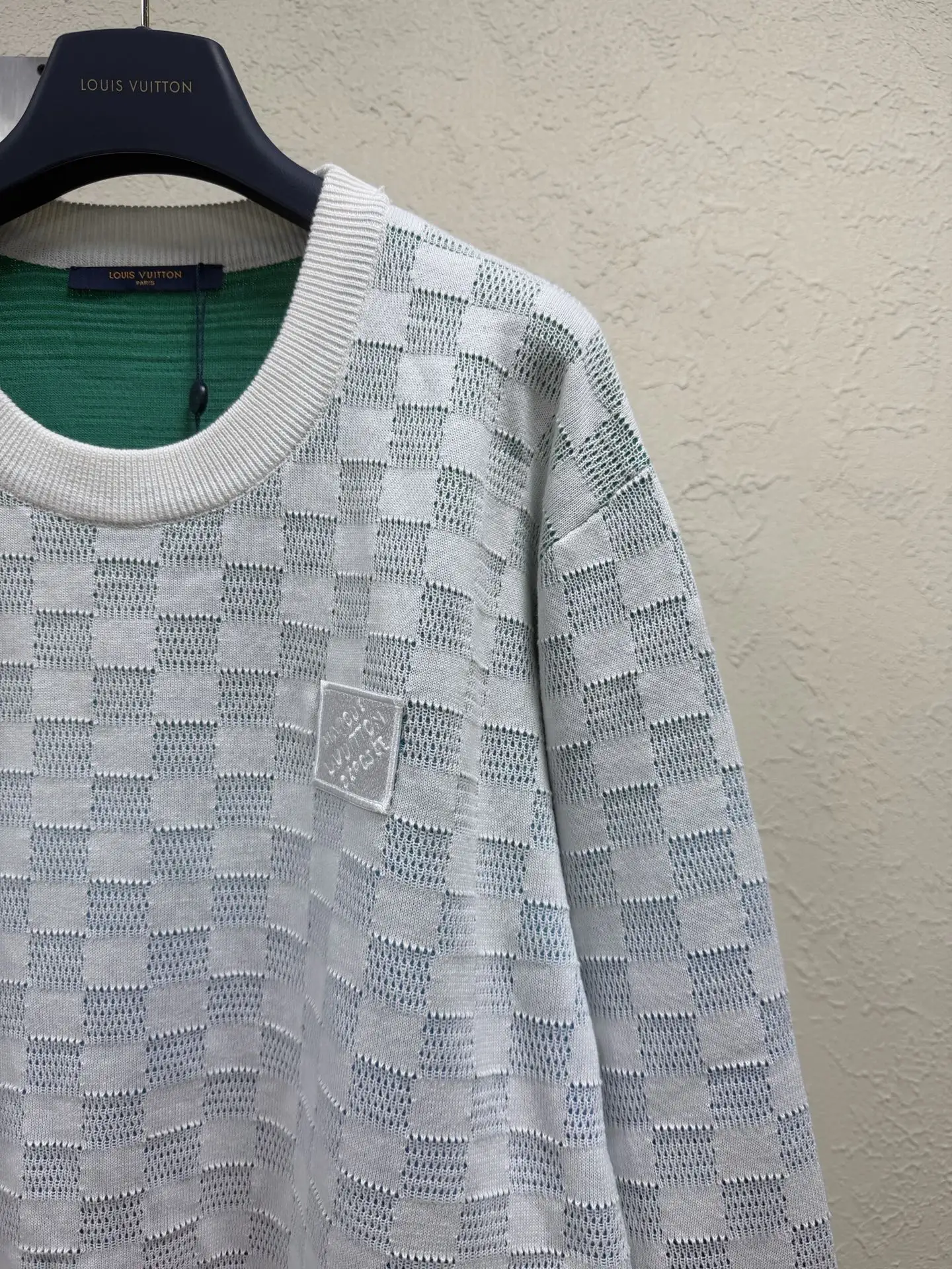 Damier Gradient Crew-Neck Knit Sweater D28023183 — view 2