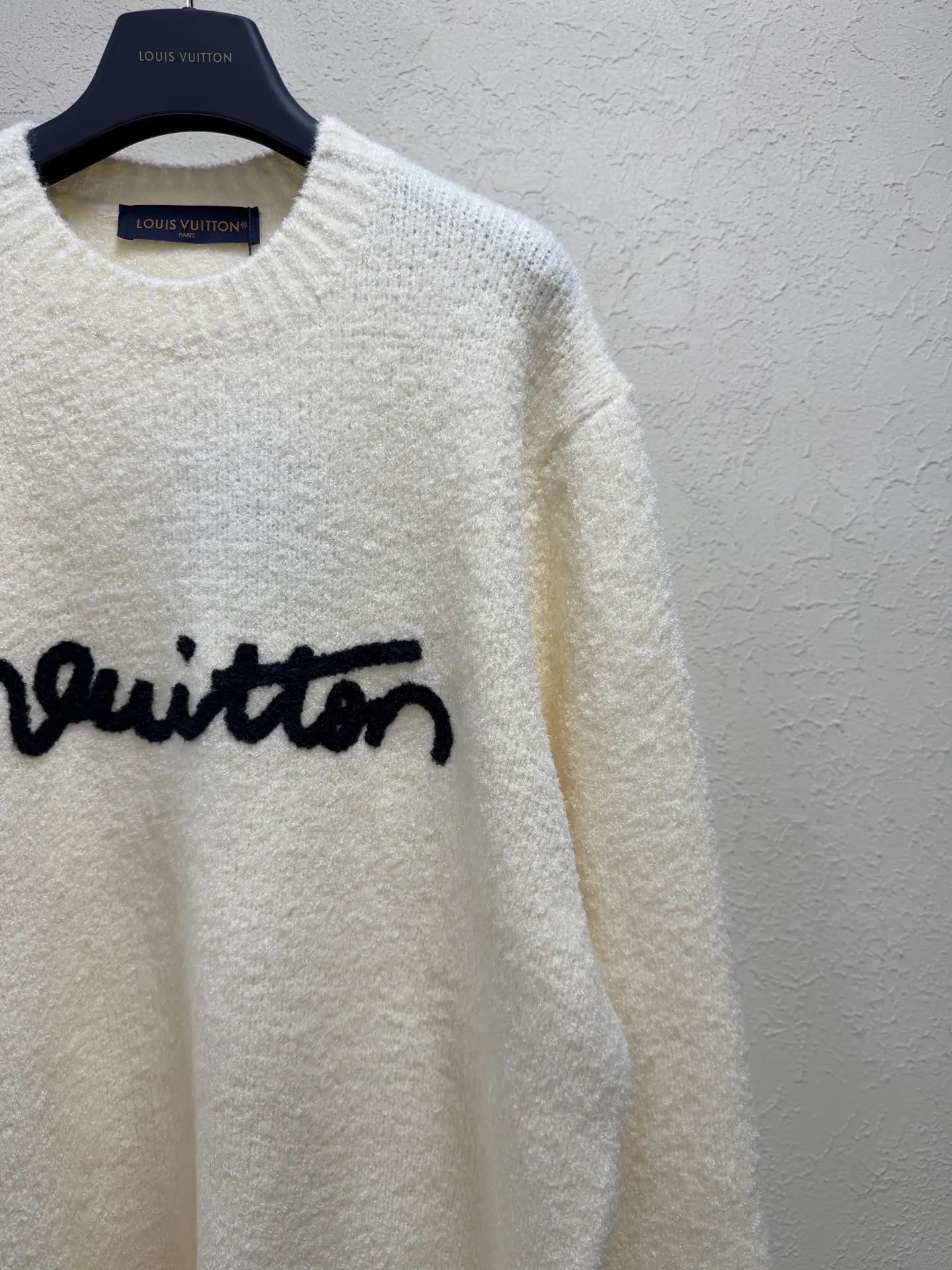 Logo Embroidered Bouclé Wool Sweater D28023184 — view 2