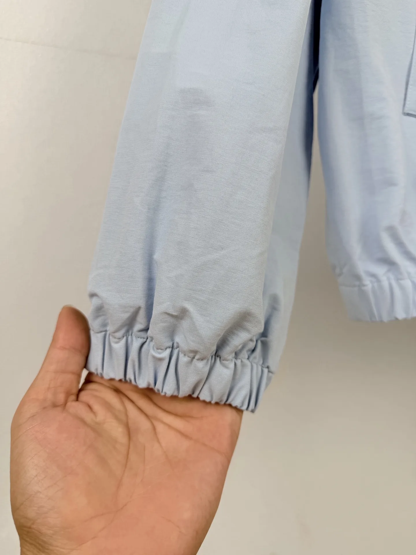Embroidered Logo Oversized Poplin Blouson Jacket D28021314 — view 8