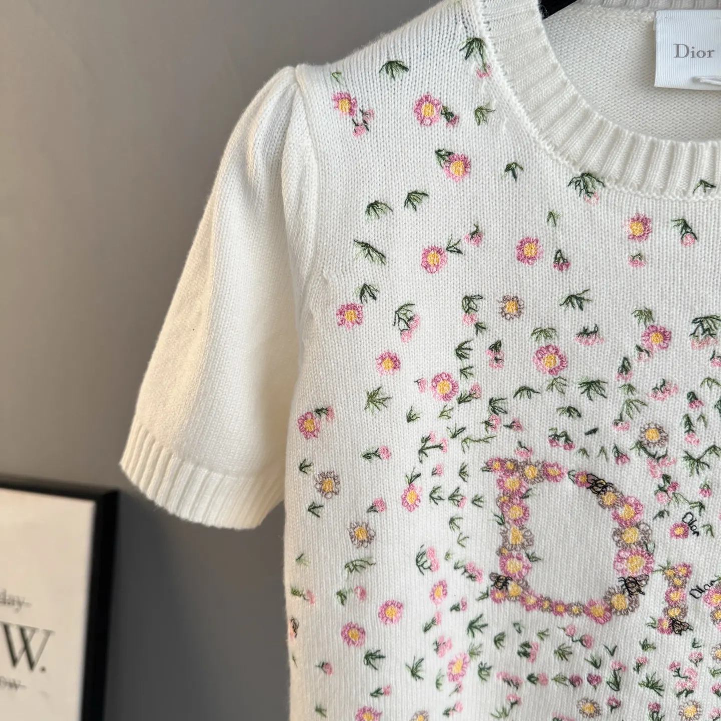 Daisy Garden Embroidered Cashmere Knit Top D28024055 — view 4